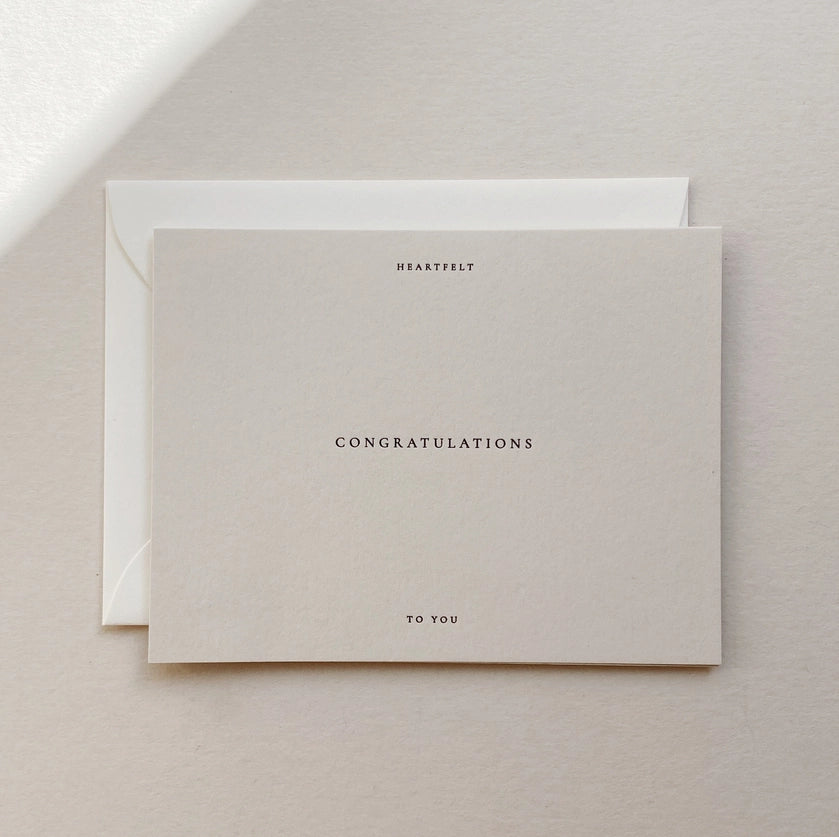 JAYMES PAPER Congratulations Card No. 1