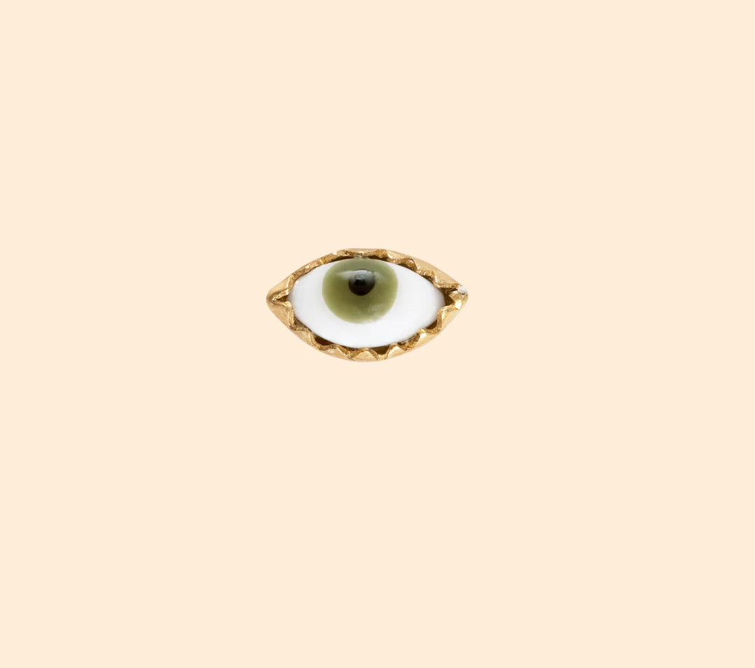 GRAINNE MORTON Green Eye Stud Earring