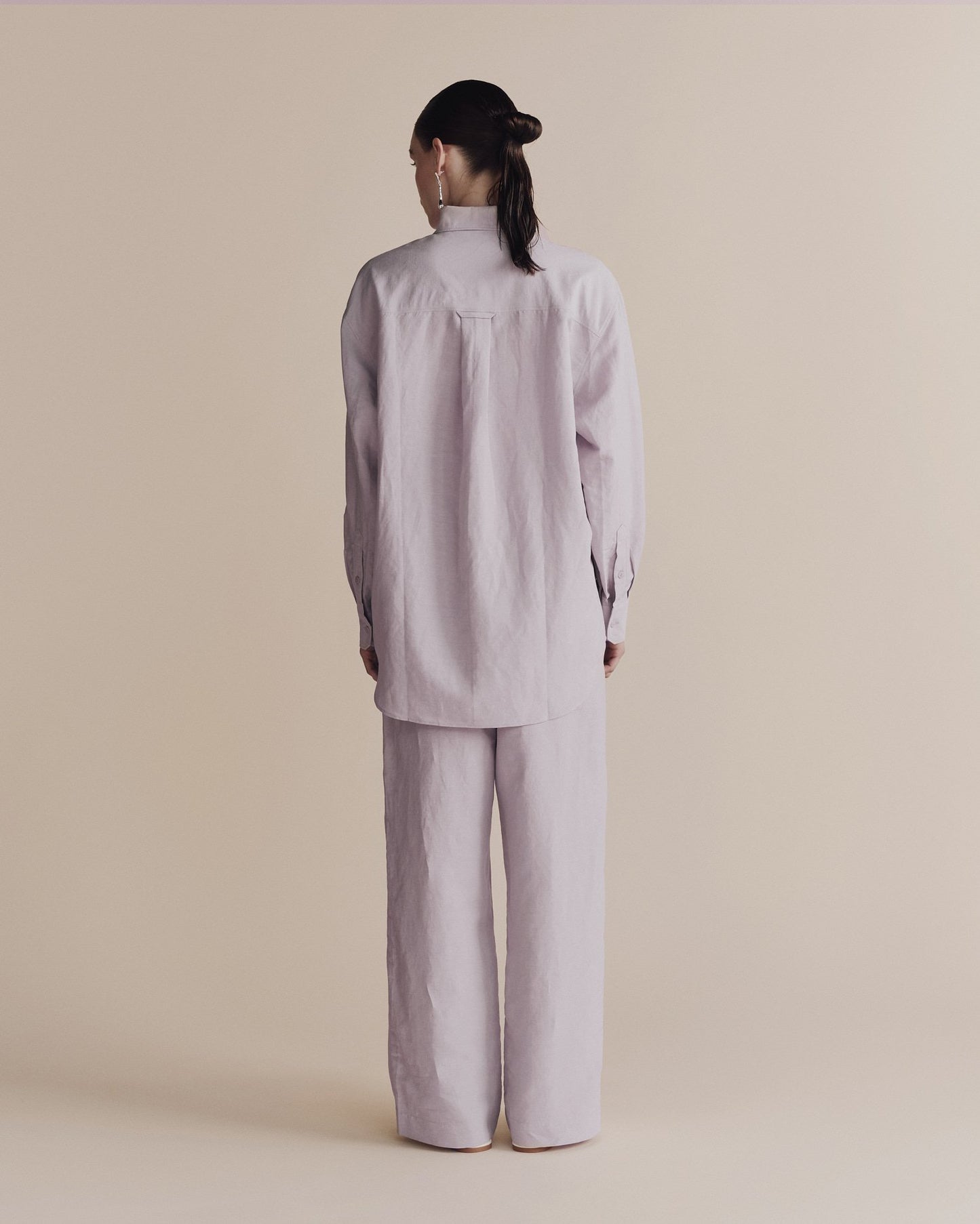 MIJEONG PARK Silk Linen Oversized Shirt