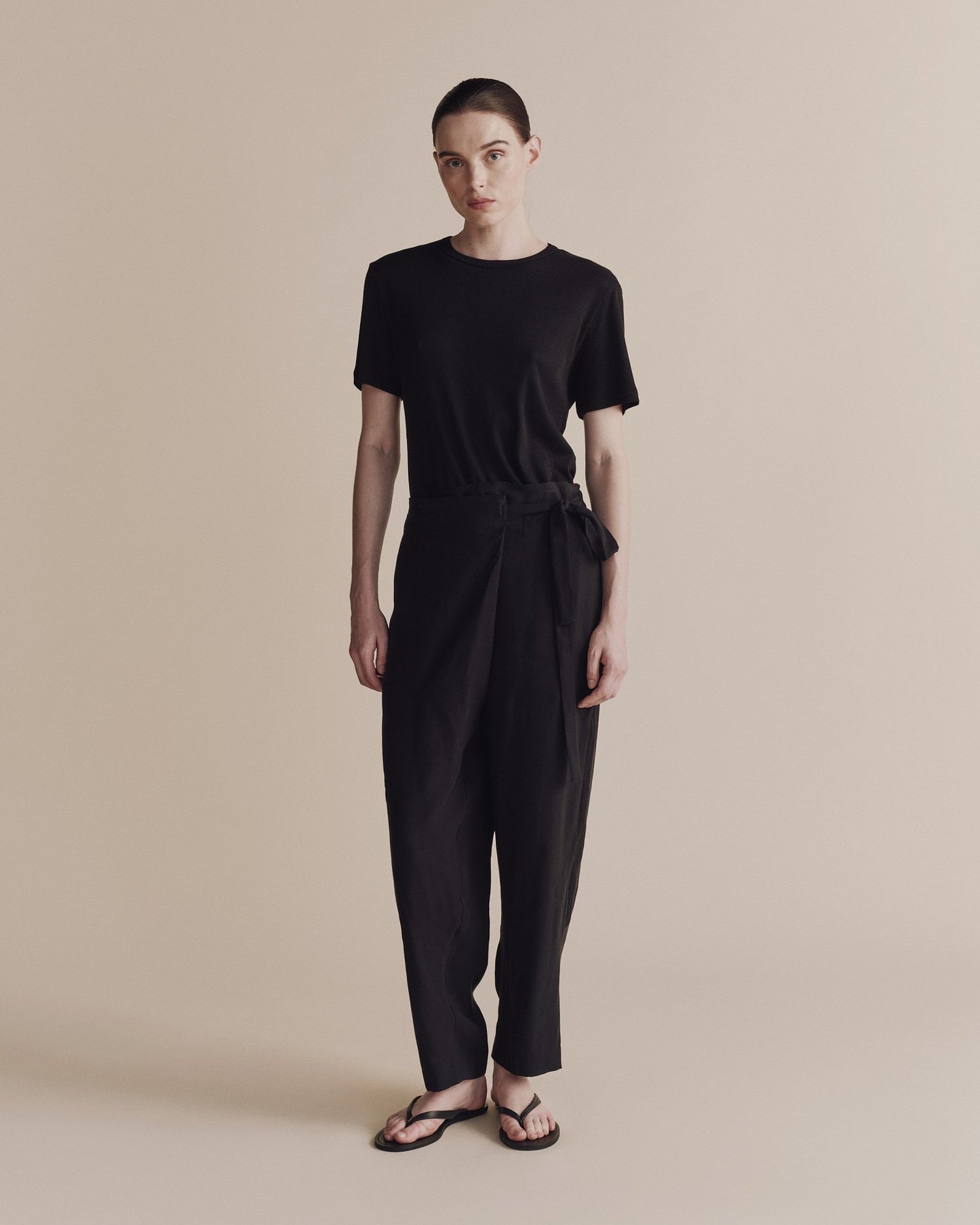 MIJEONG PARK Cotton Tencel Ribbed T-shirt