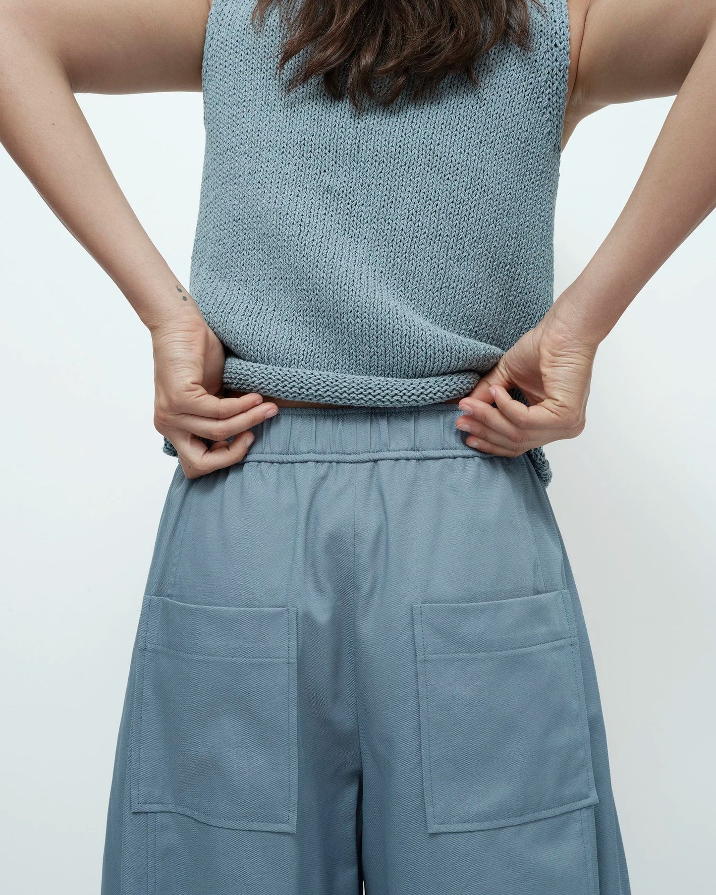 MIEJONG PARK Boat Neck Knit Tank