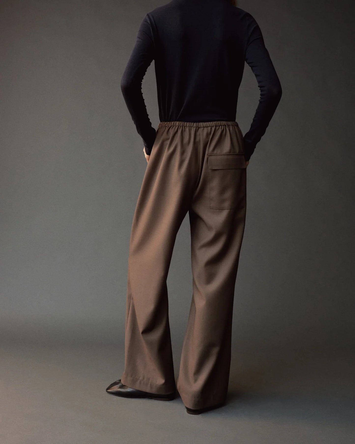 MIJEONG PARK Wool Blend Drawstring Pants