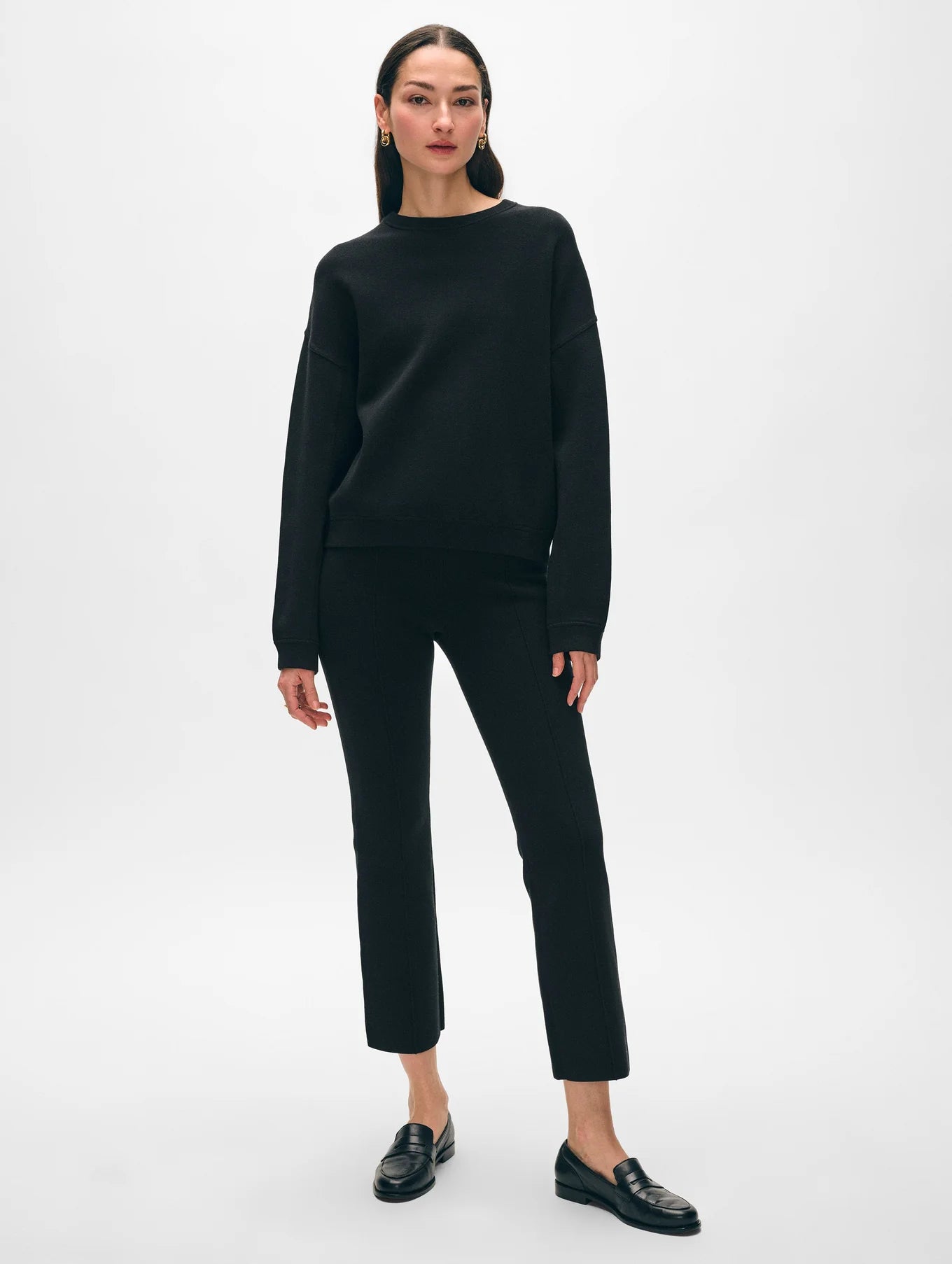 WHITE & WARREN Superfine Organic Cotton Kick Flare Pant
