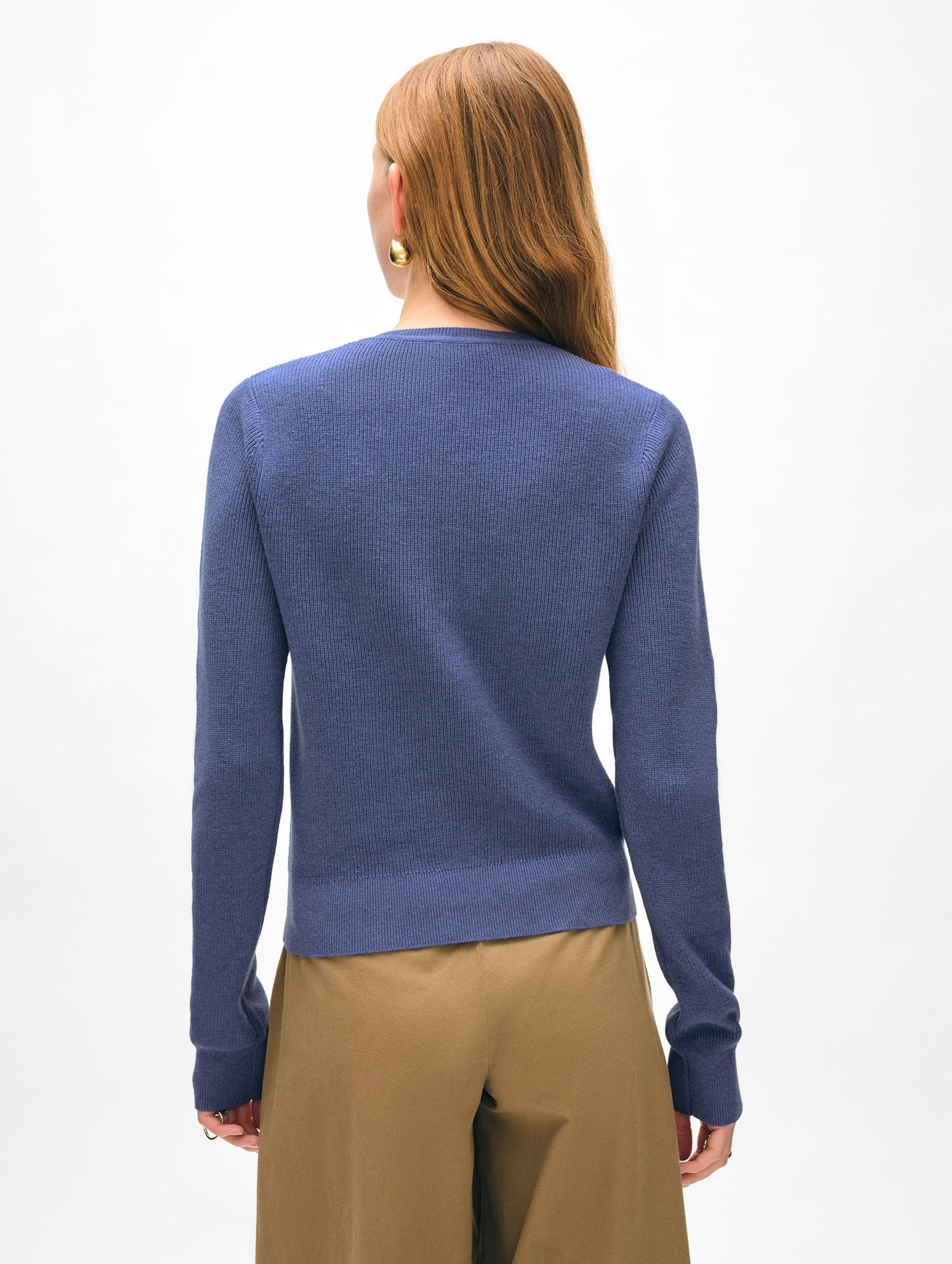 WHITE + WARREN Fine Cotton Ribbed Henley