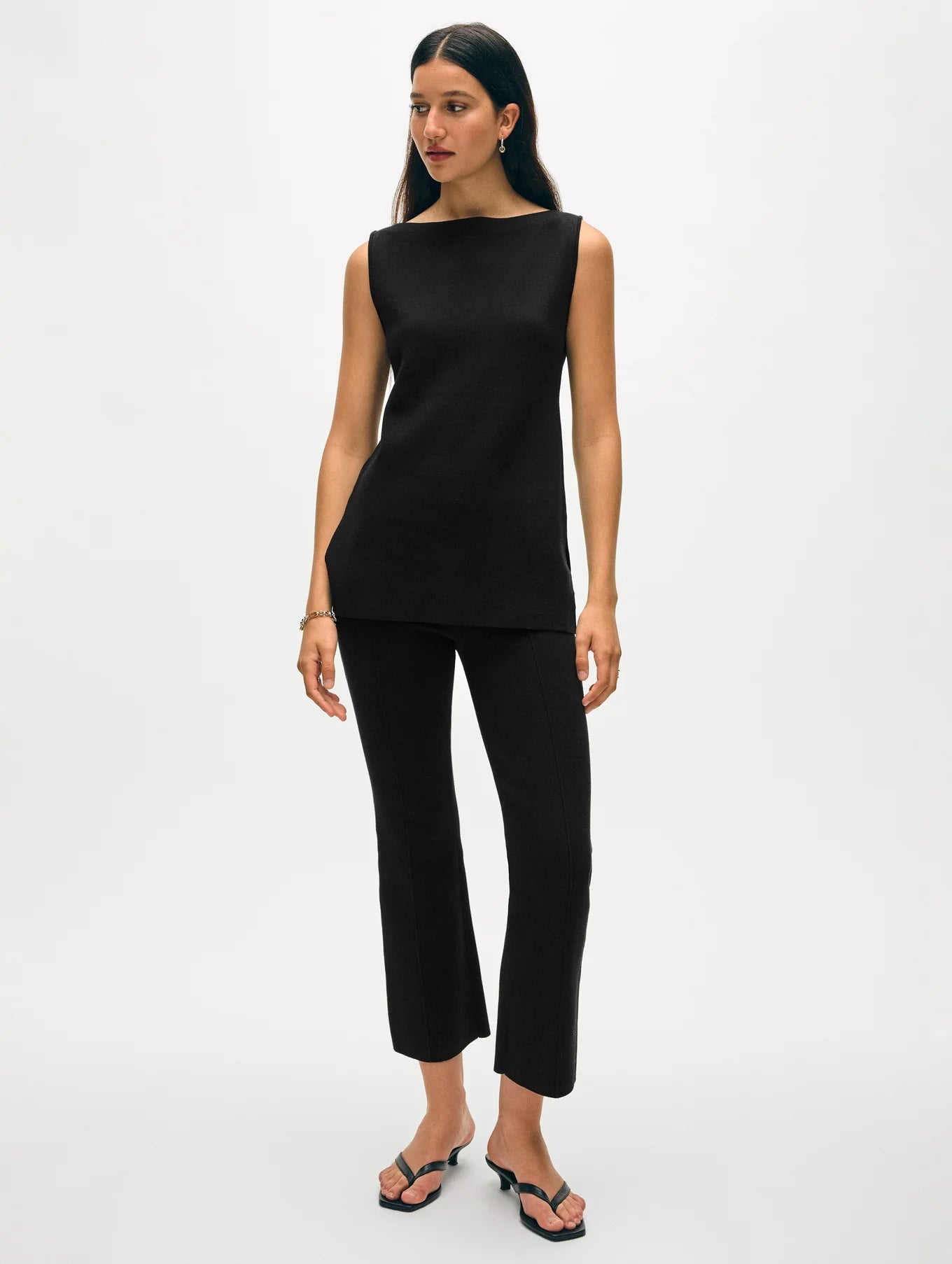 WHITE & WARREN Superfine Organic Cotton Tunic Top