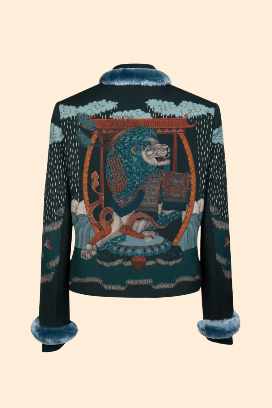SABINA SAVAGE The Snow Lion Fringe Tailored Jacket