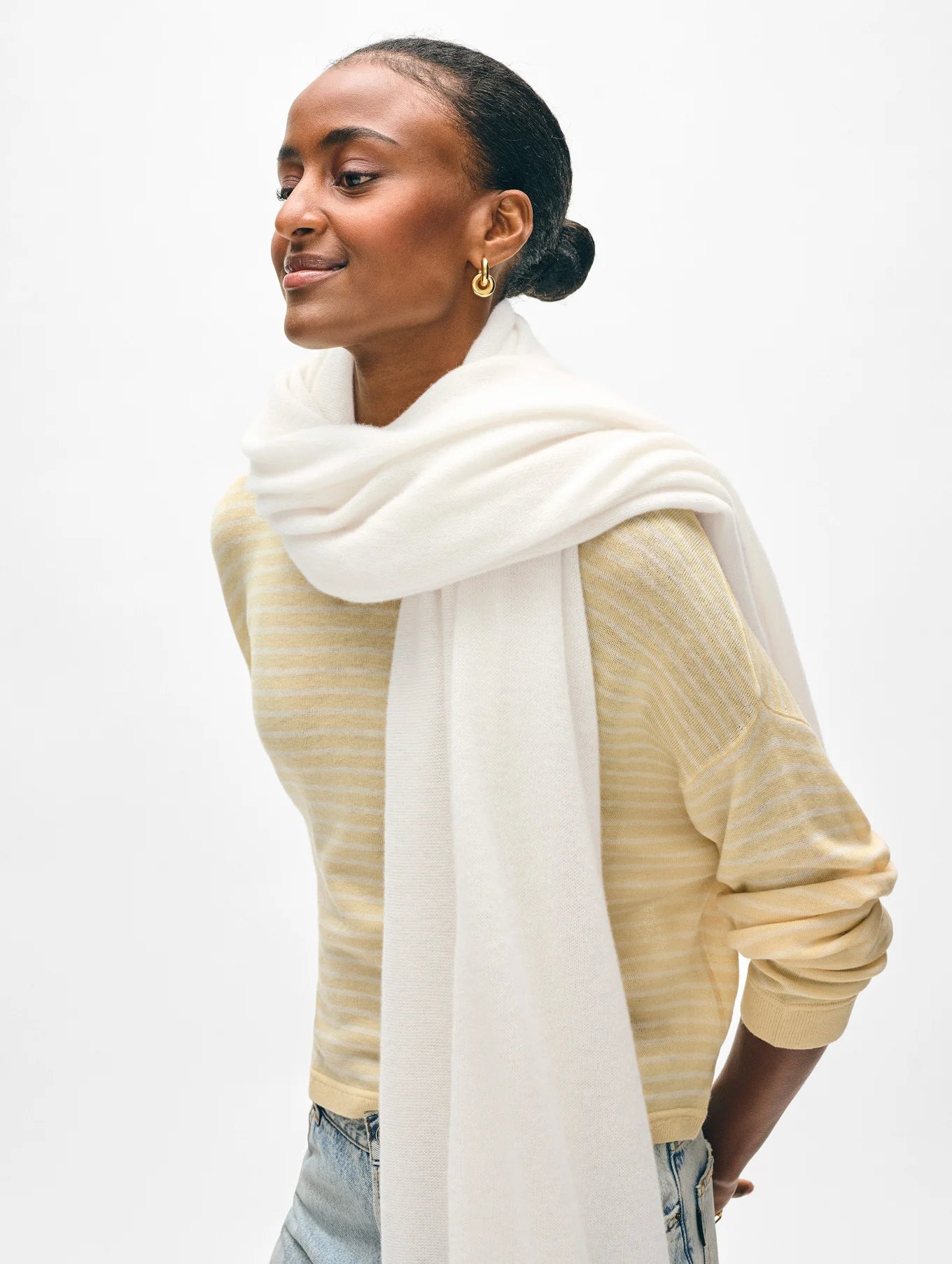 WHITE & WARREN Cashmere Travel Wrap