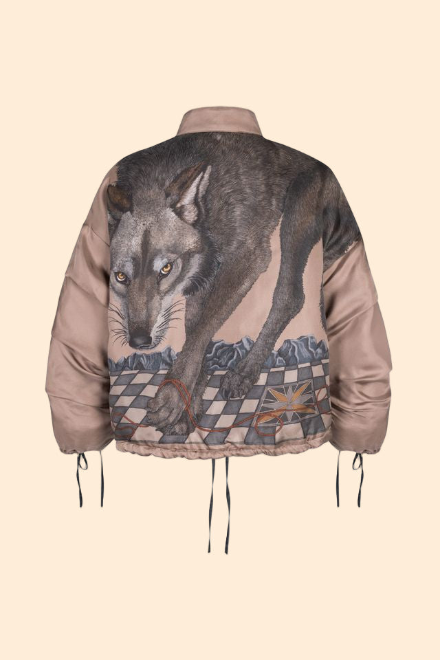 SABINA SAVAGE The Wolf You Feed Reversible Bomber Jacket