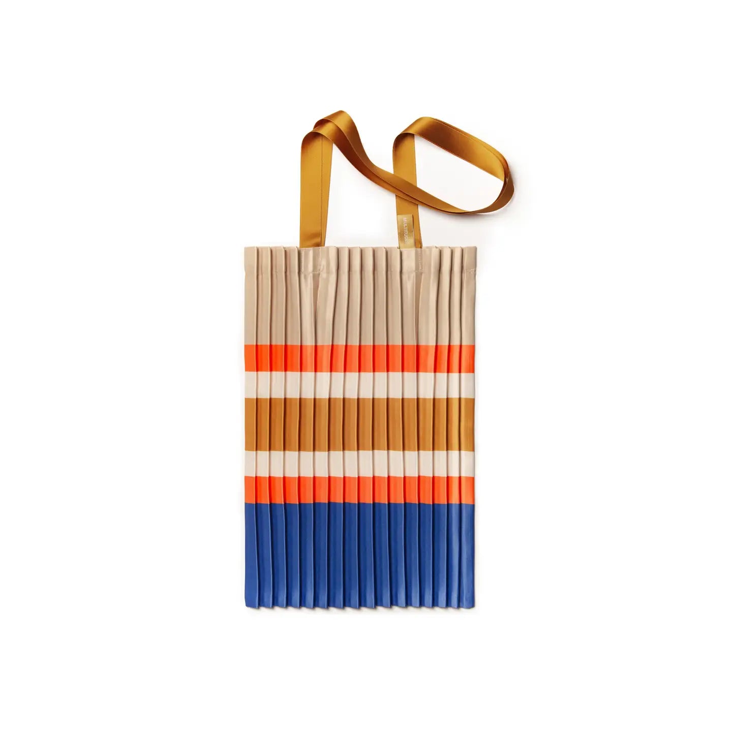 MULTITUDES Satin Pleated Tote Bag