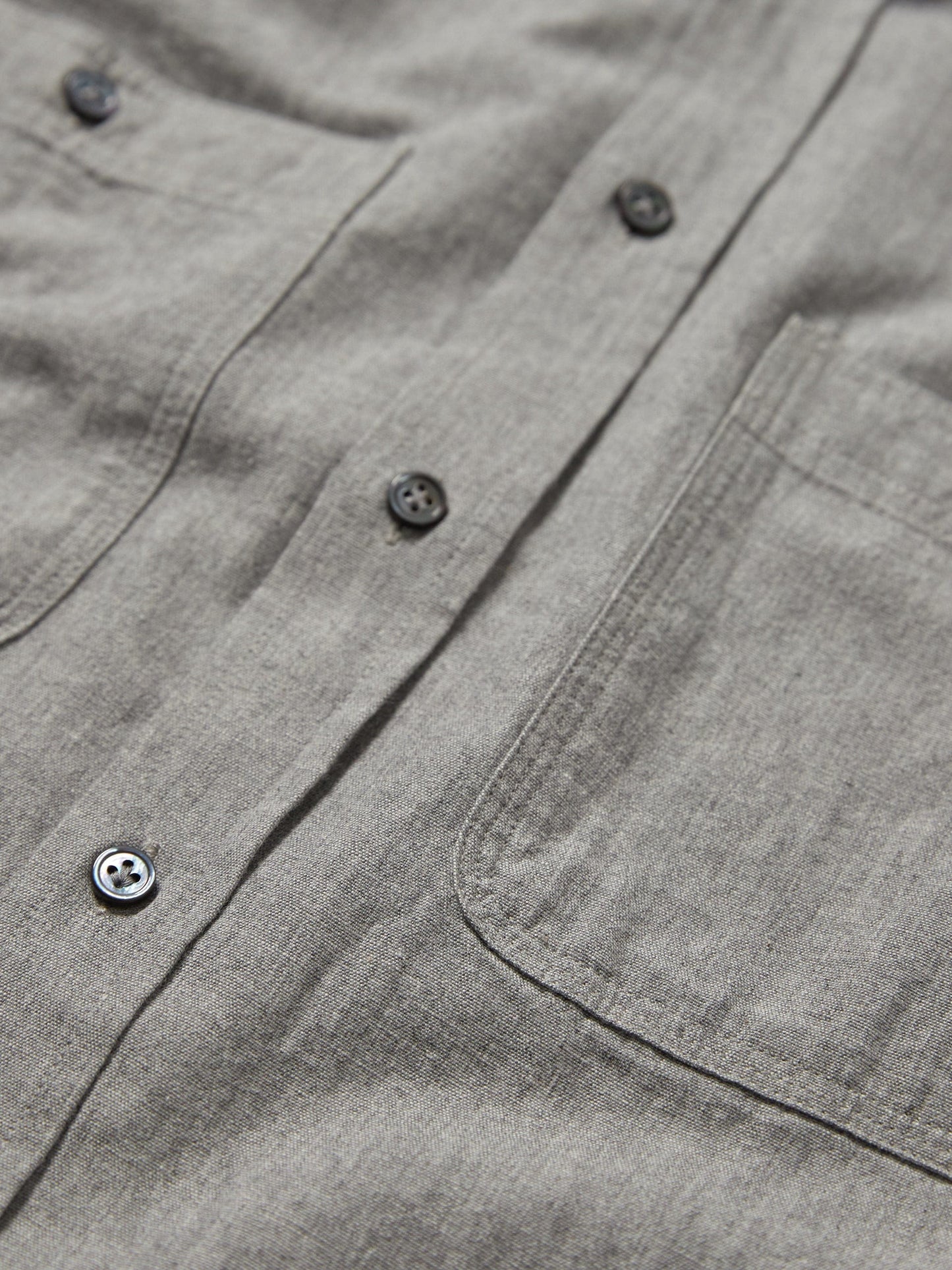 UNCOMMON MAN Grey Chambray Cassidy Shirt