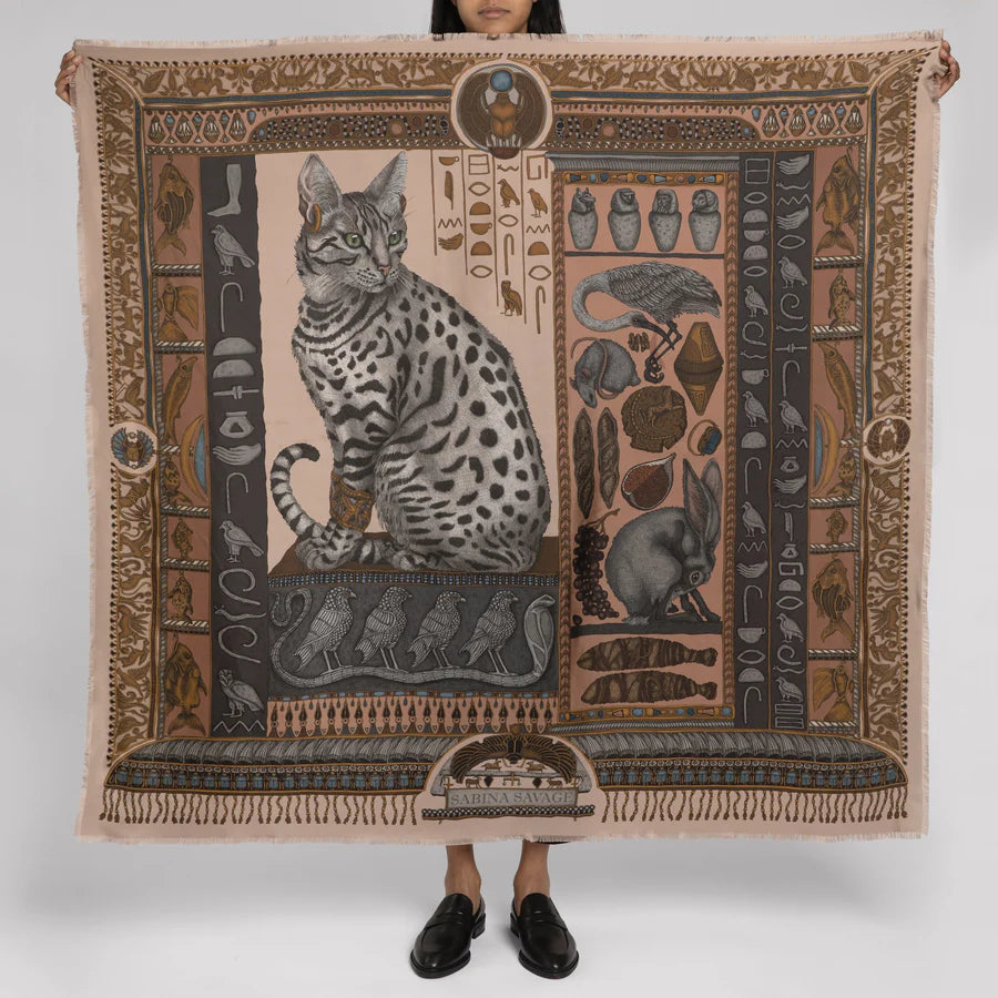 SABINA SAVAGE Bastet's Bounty Silk Scarf