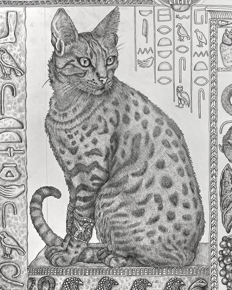SABINA SAVAGE Bastet's Bounty Silk Ribbon Scarf