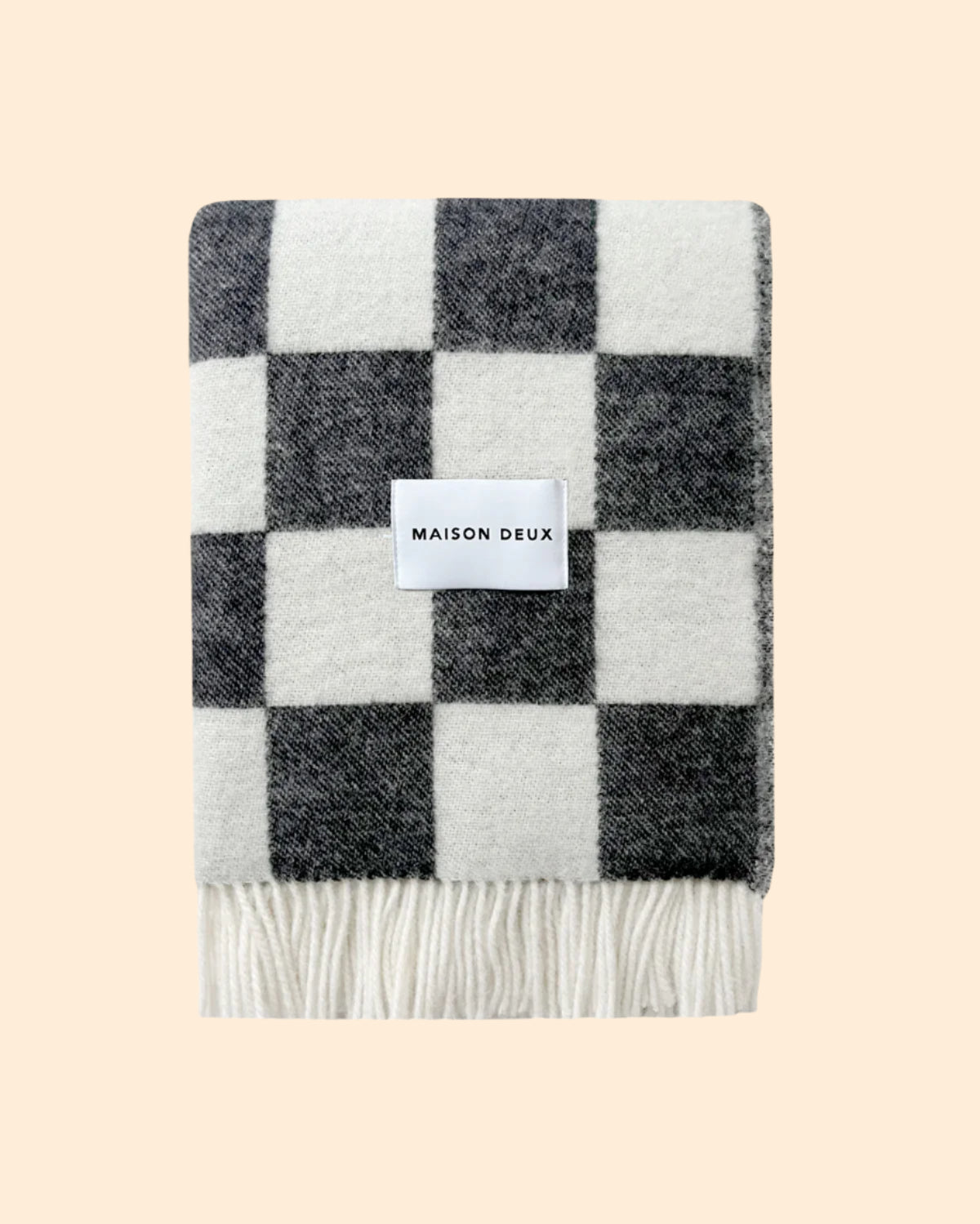 MAISON DEUX Checkered Blanket – Commerce - Main Image