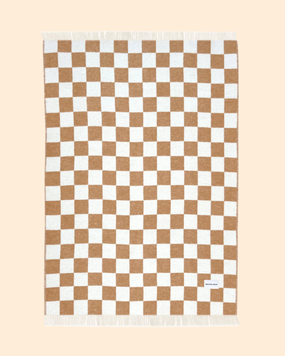 MAISON DEUX Checkered Blanket