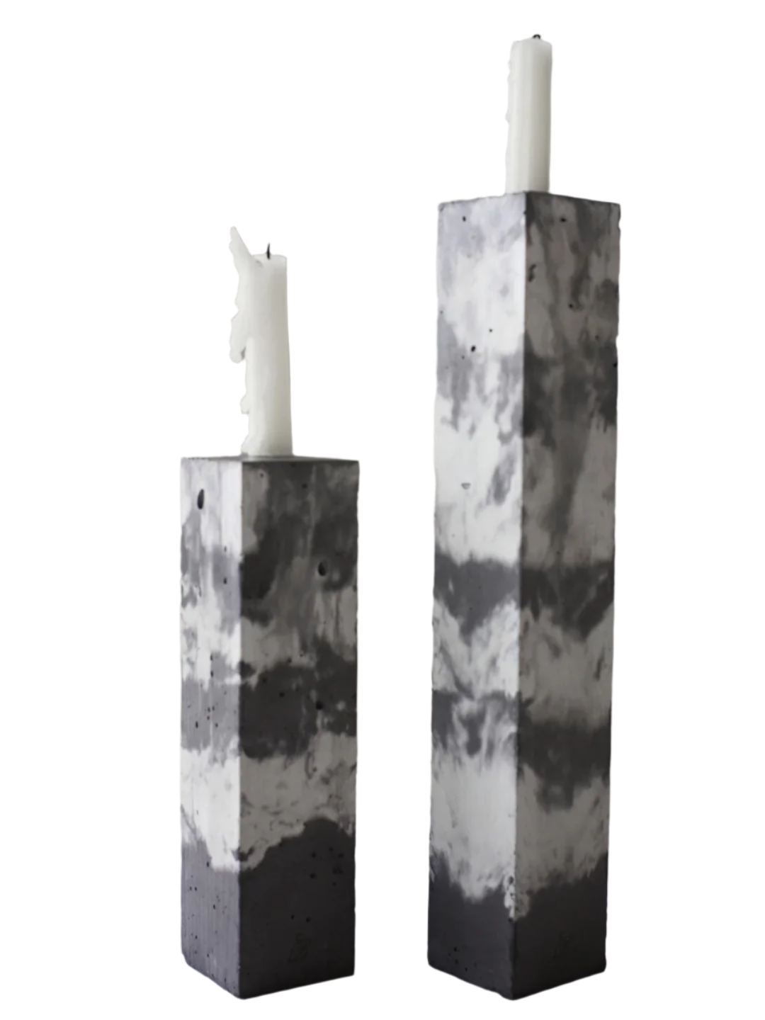 STUDIO BADGE Concrete Block Candleholder