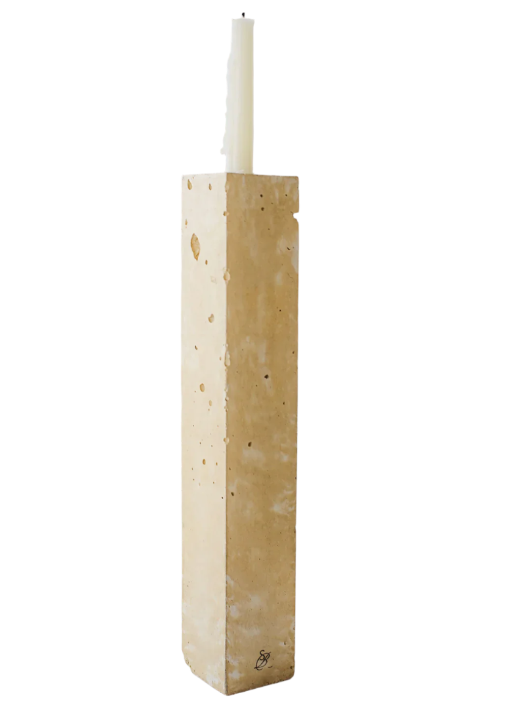 STUDIO BADGE Concrete Block Candleholder