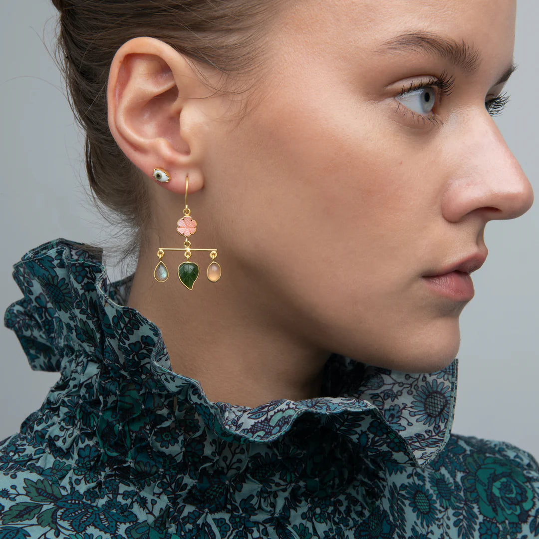GRAINNE MORTON Flower Balance Drop Earrings