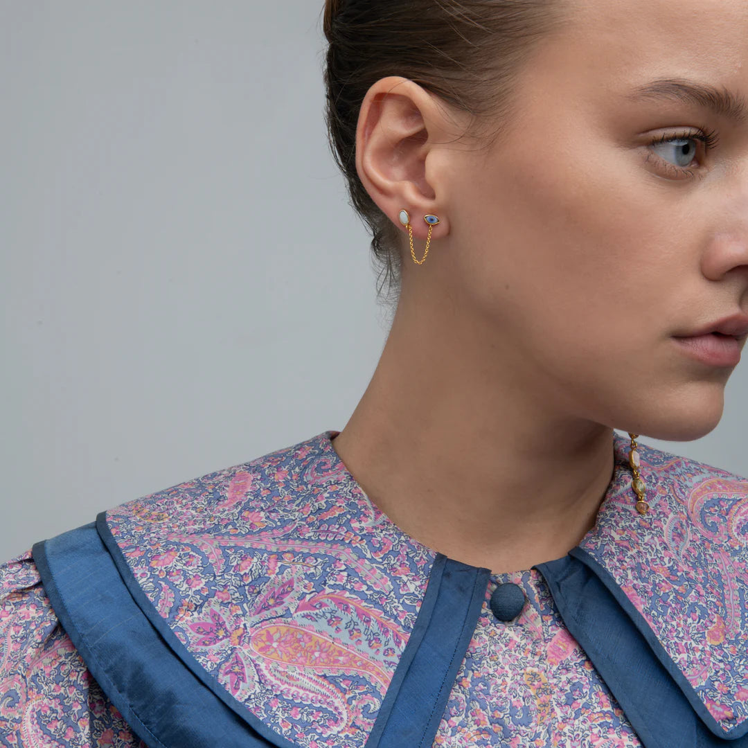 GRAINNE MORTON Eye Double Stud Earring