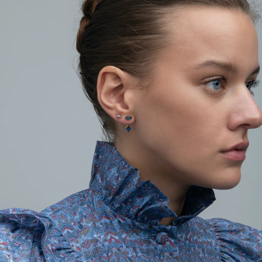 GRAINNE MORTON Blue Eye Stud Earring