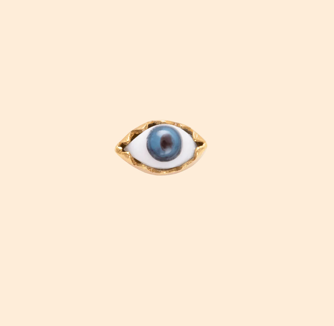 GRAINNE MORTON Blue Eye Stud Earring