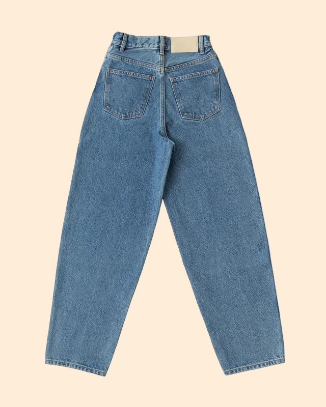 JAMES STREET 90s Washed Blue Baggy Jeans