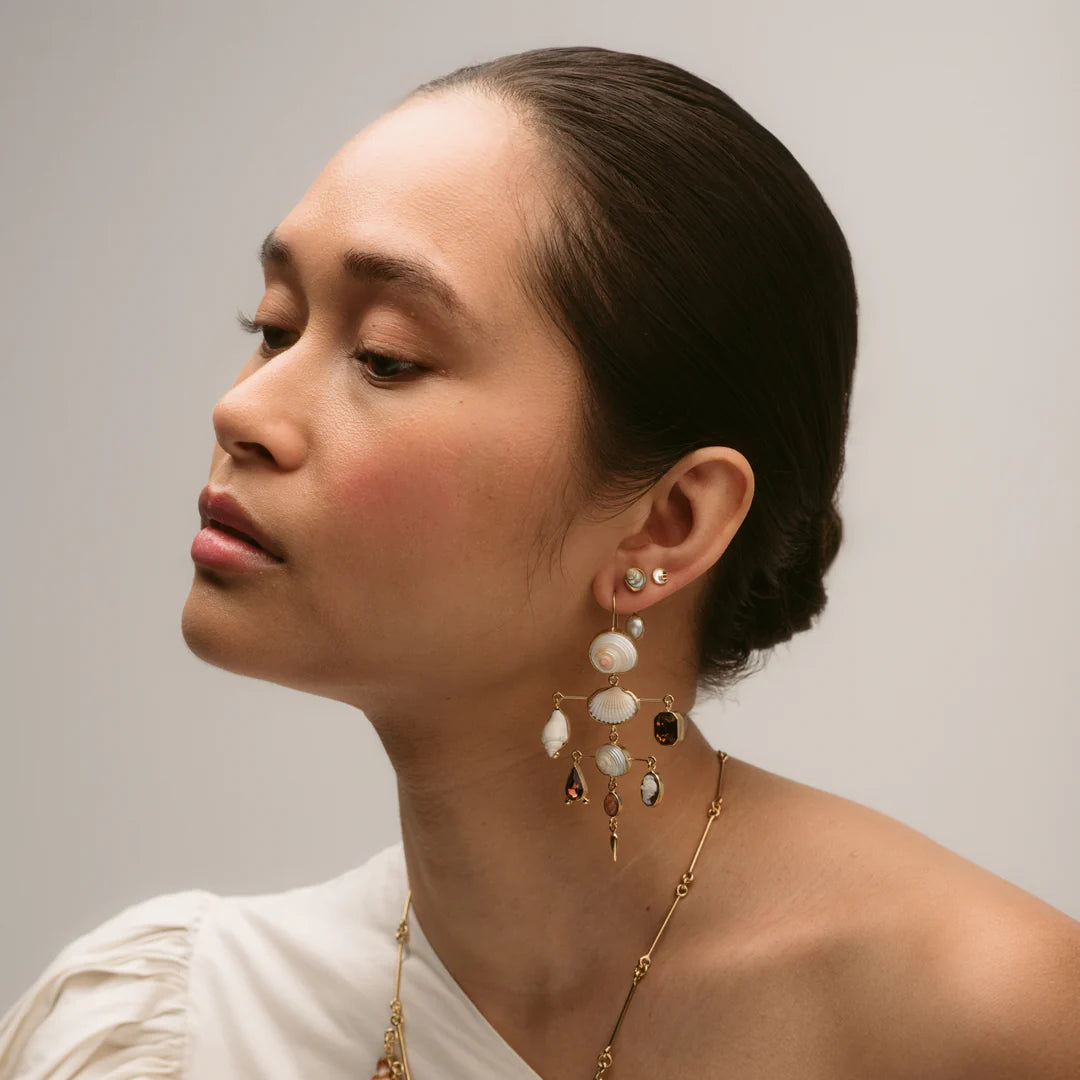 GRAINNE MORTON Layered Victorian Drop Earrings