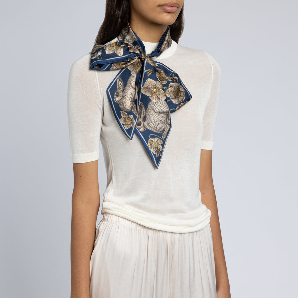 SABINA SAVAGE Honouring Argos Large Silk Ribbon Scarf