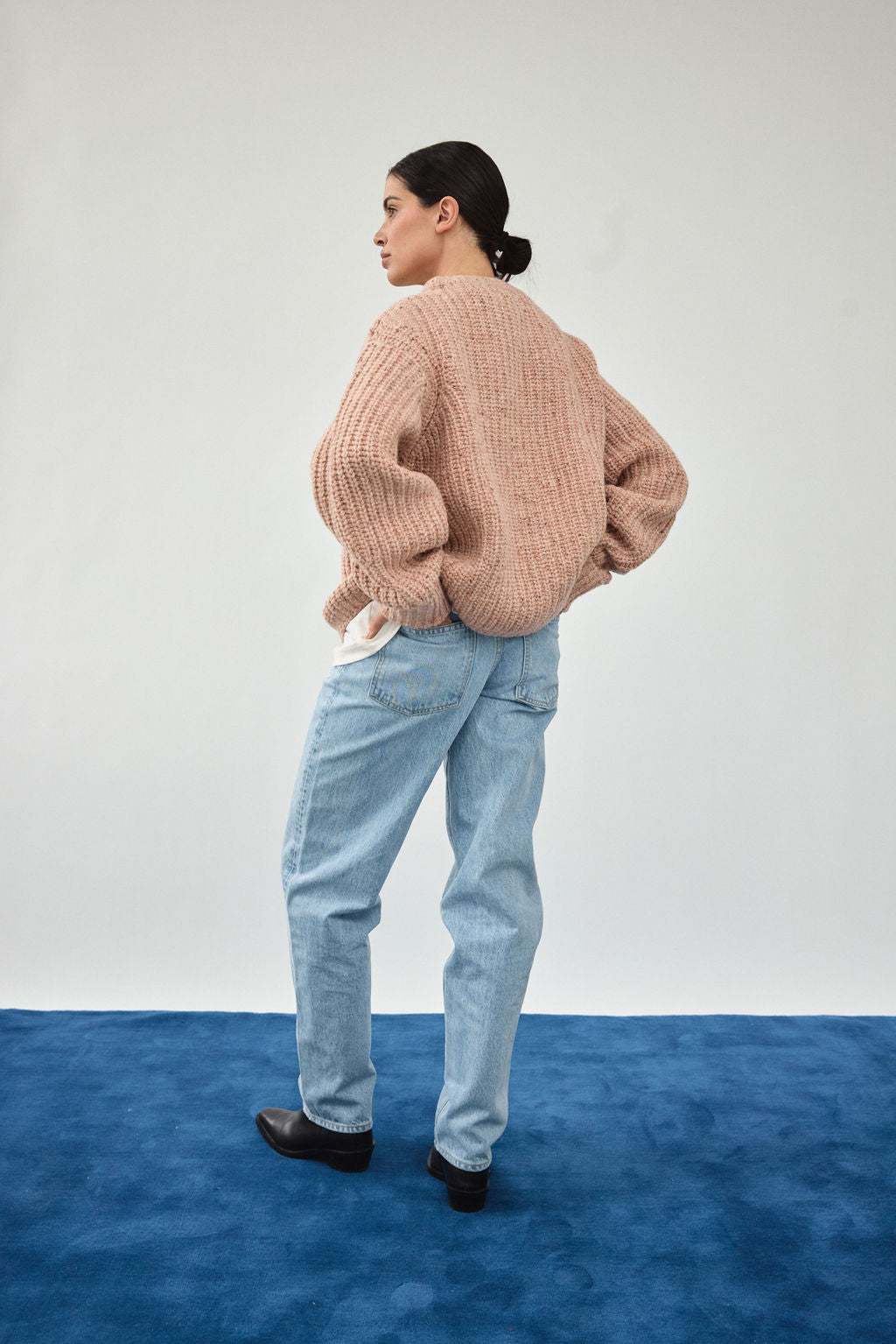 JAMES STREET Chunky Lowe Marled Strawberry