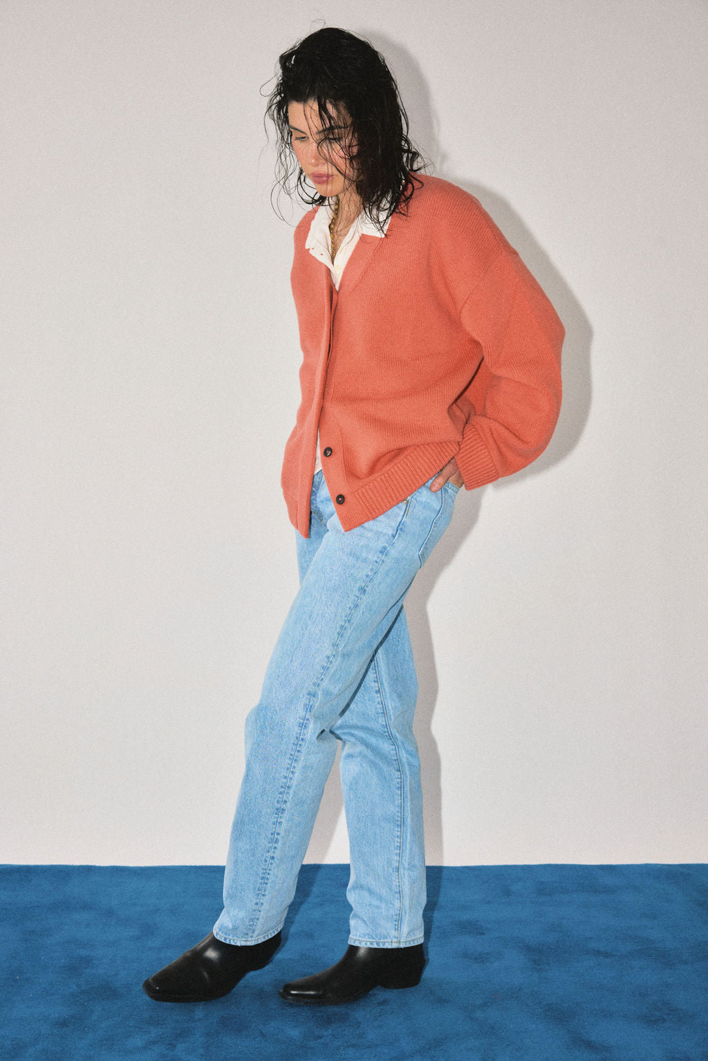 JAMES STREET Oversized Wool Cardigan