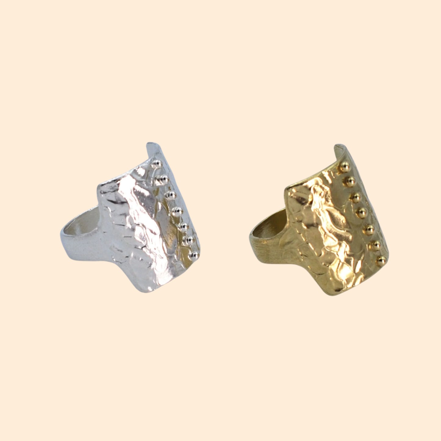 LINDSEY ALLEN Dotted Pavise Ring