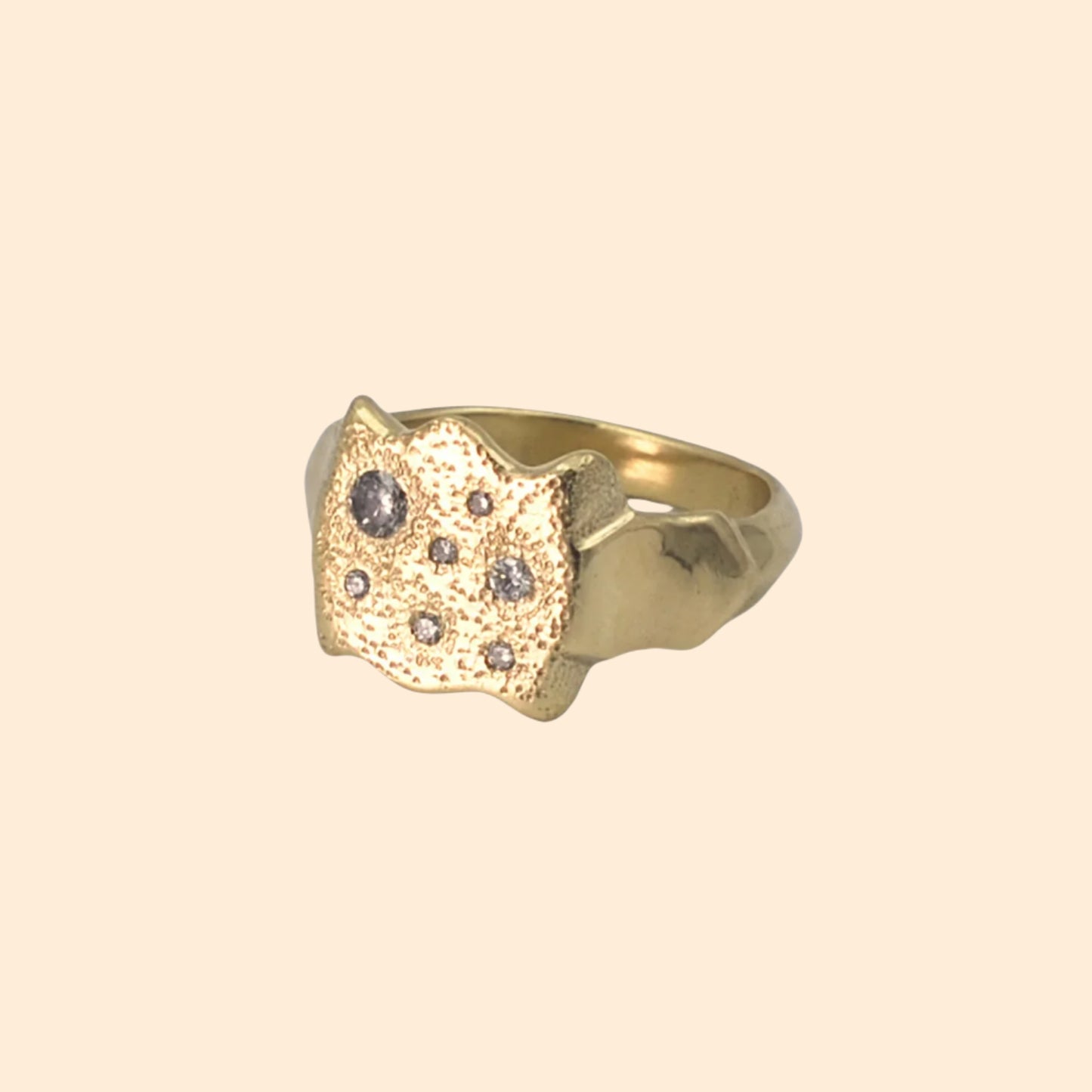 LINDSEY ALLEN Shield Signet Ring