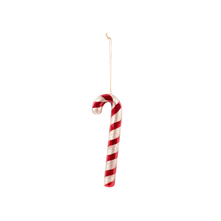 PRIMITIVES BY KATHY Candy Cane Glass Ornament