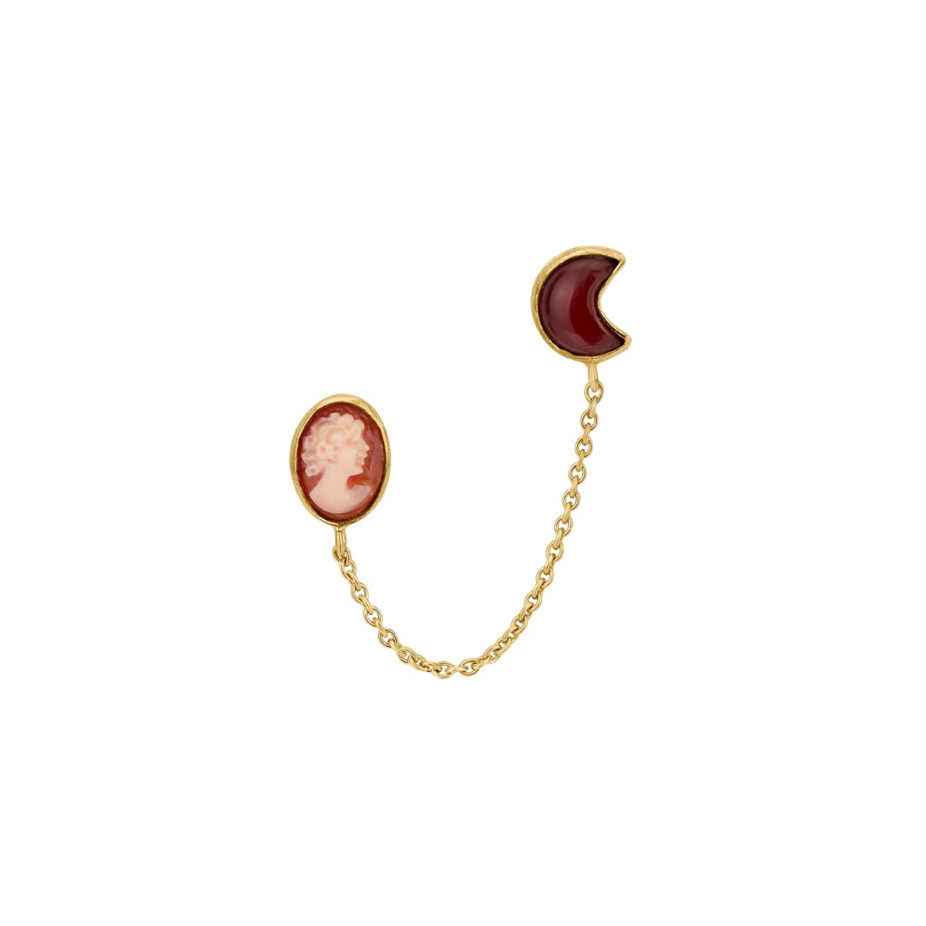 GRAINNE MORTON Cameo Double Stud Earring