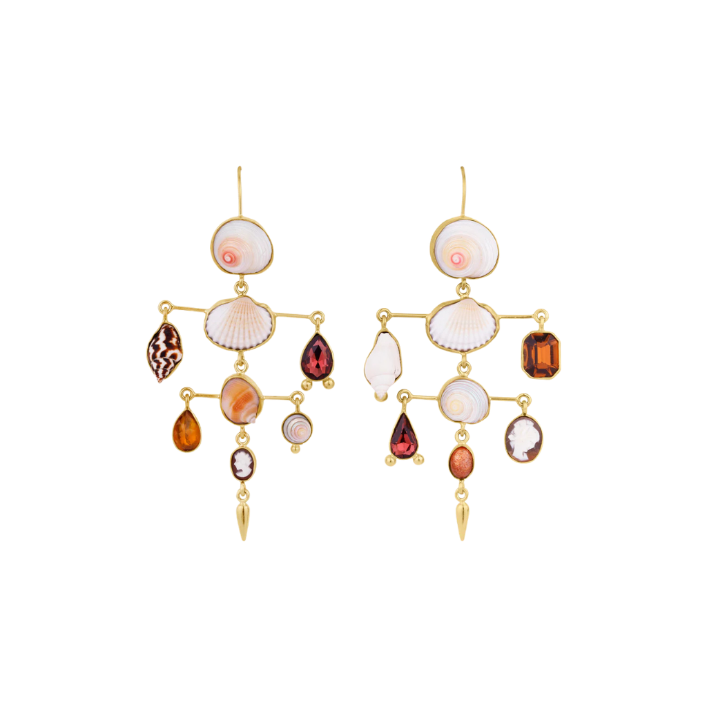 GRAINNE MORTON Layered Victorian Drop Earrings