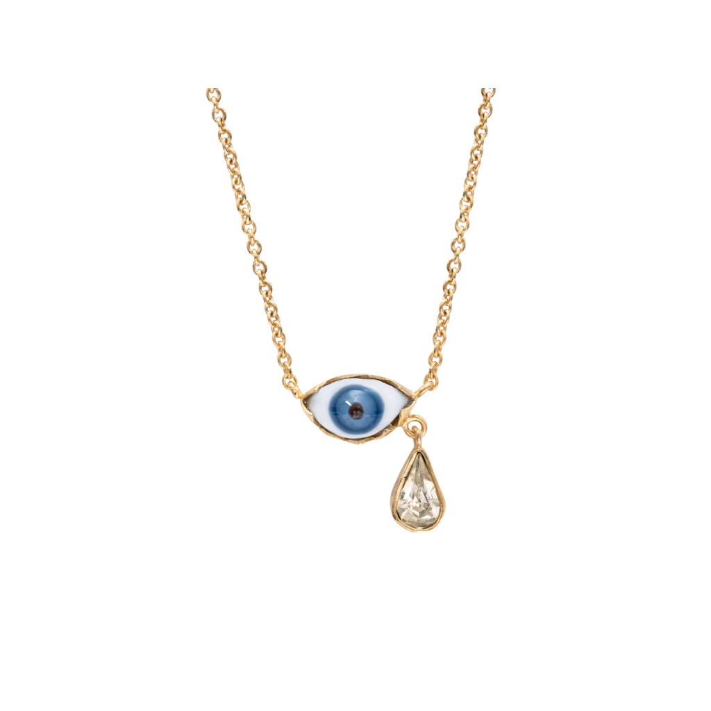 GRAINNE MORTON Blue Eye Teardrop Necklace