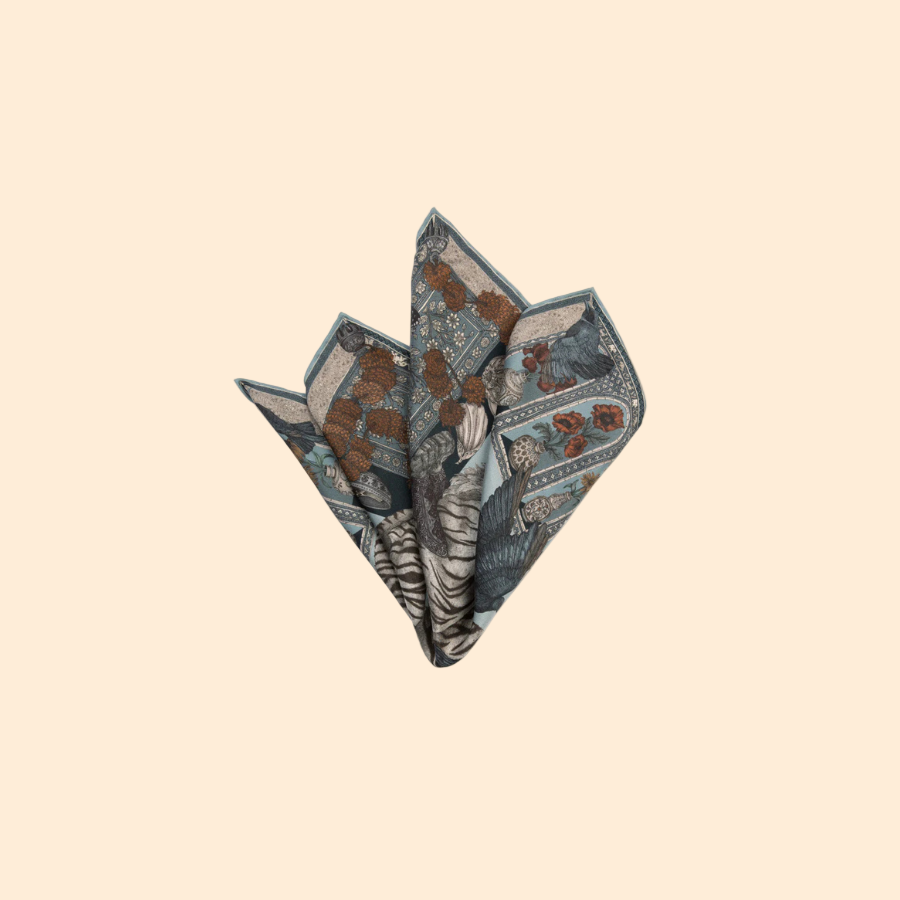 SABINA SAVAGE The Tiger Trap Silk Scarf