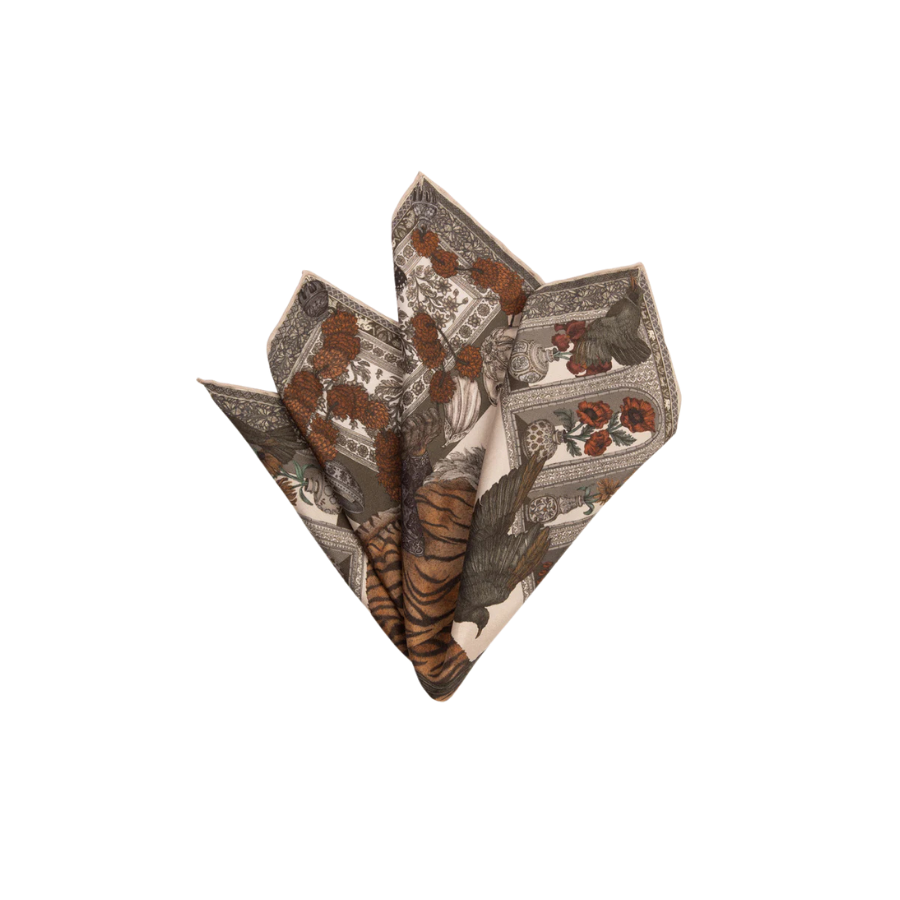 SABINA SAVAGE The Tiger Trap Silk Scarf