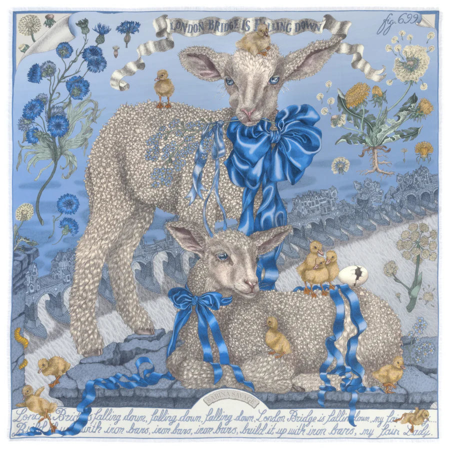 SABINA SAVAGE London Bridge is Falling Down Silk Scarf