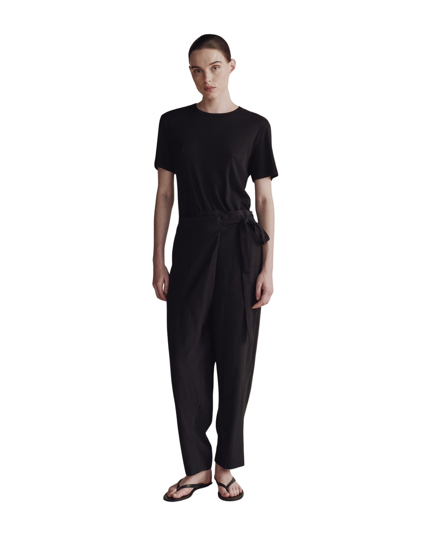 MIJEONG PARK Cotton Tencel Ribbed T-shirt