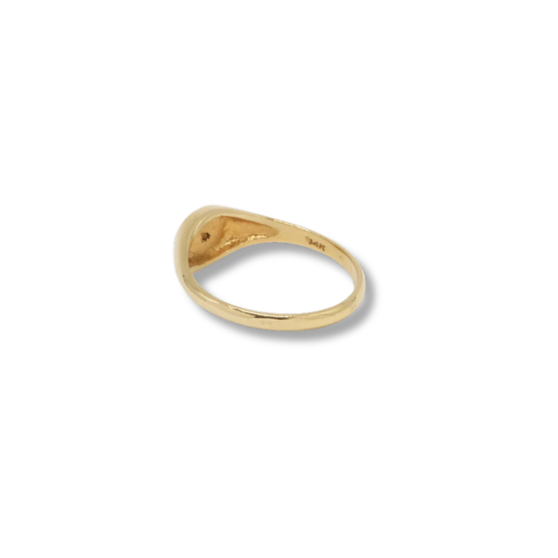 GJENMI Baby Diamond Signet Ring
