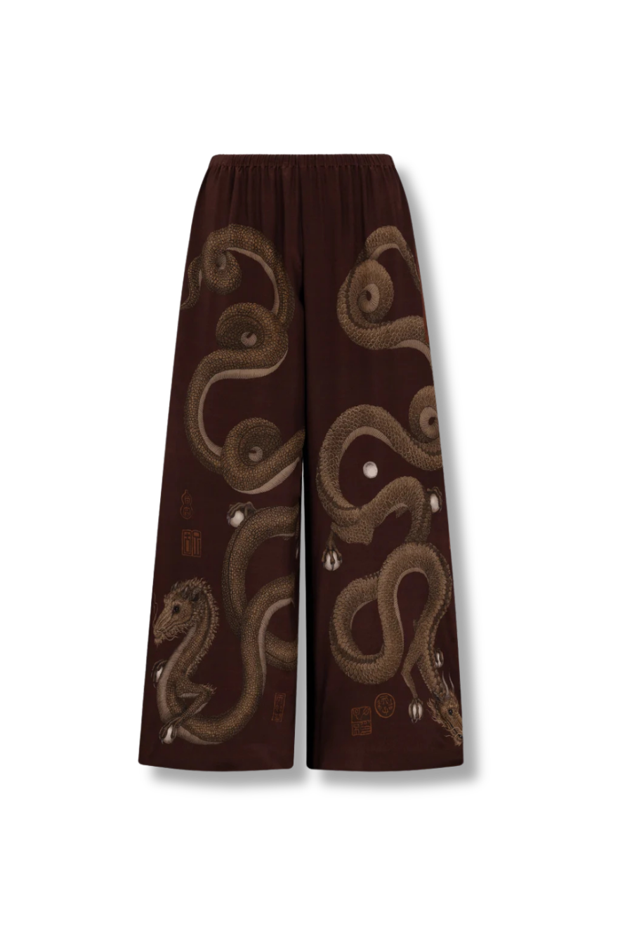 SABINA SAVAGE Chasing The Pearl Silk Simple Trousers