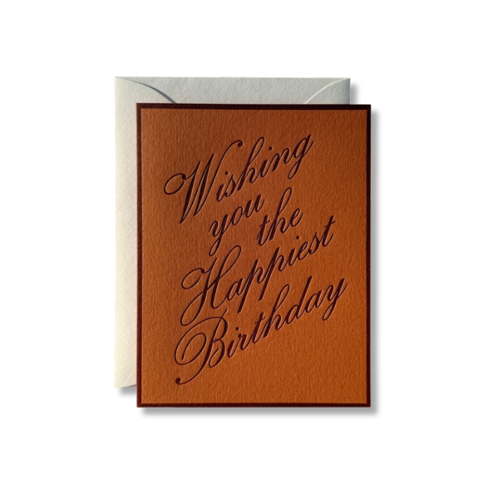 JAYMES PAPER Wishing You The Happiest Birthday Card No. 72