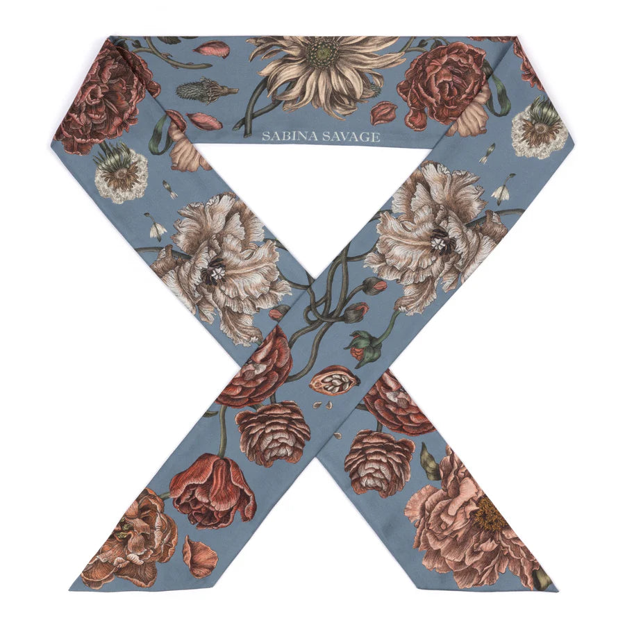 SABINA SAVAGE Ring A Ring O'Roses Silk Ribbon Scarf