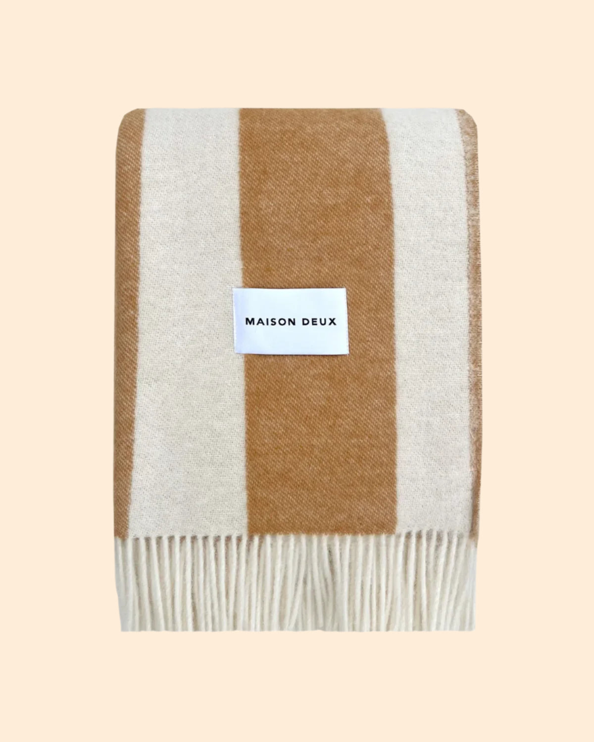 MAISON DEUX Rough Stripe Blanket