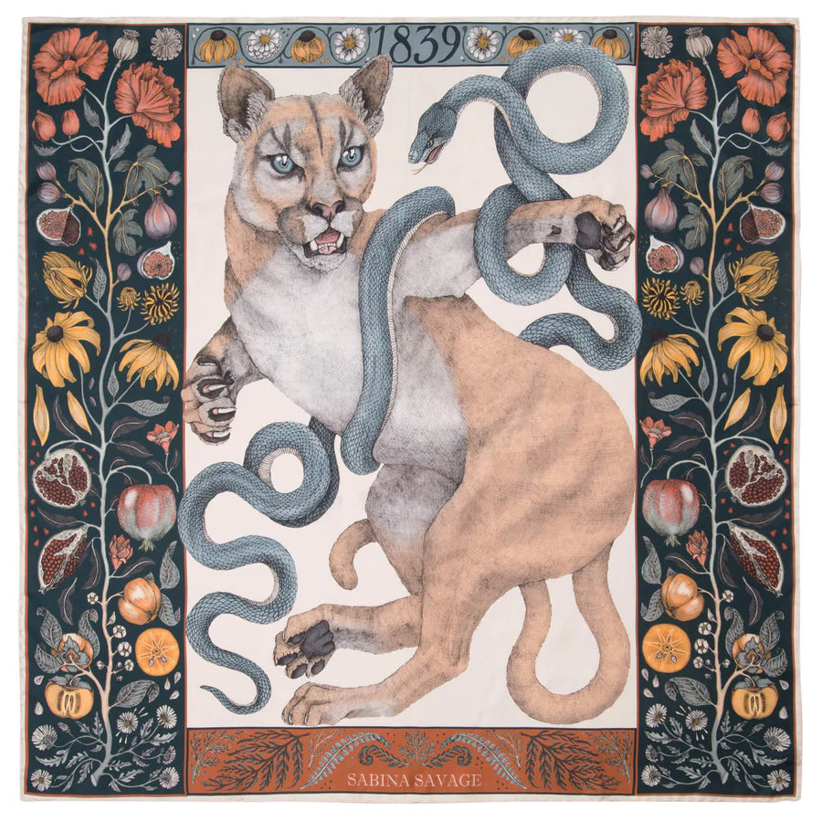 SABINA SAVAGE The Cougar and Serpent Scarf