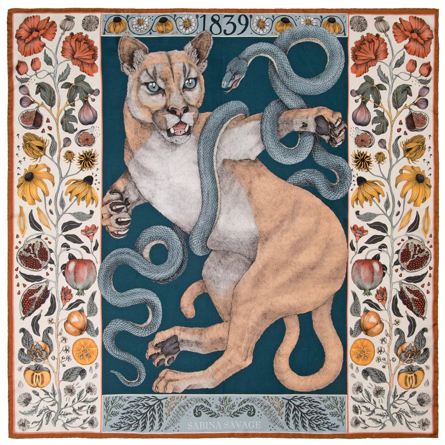 SABINA SAVAGE The Cougar and Serpent Scarf