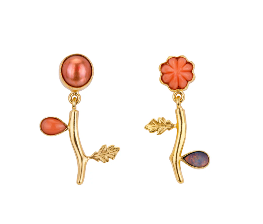 GRAINNE MORTON Flower Drop Earrings