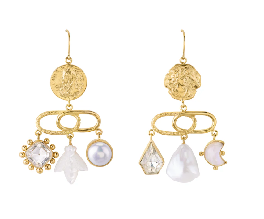 GRAINNE MORTON Decorative Linked Balance Drop Earrings