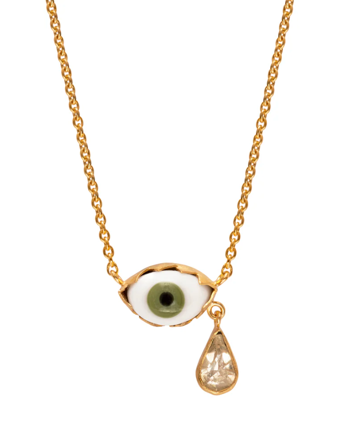 GRAINNE MORTON Eye Teardrop Necklace