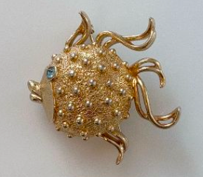 HOUSE OF GOOD MERCANTILE Fish Perfumed Brooch